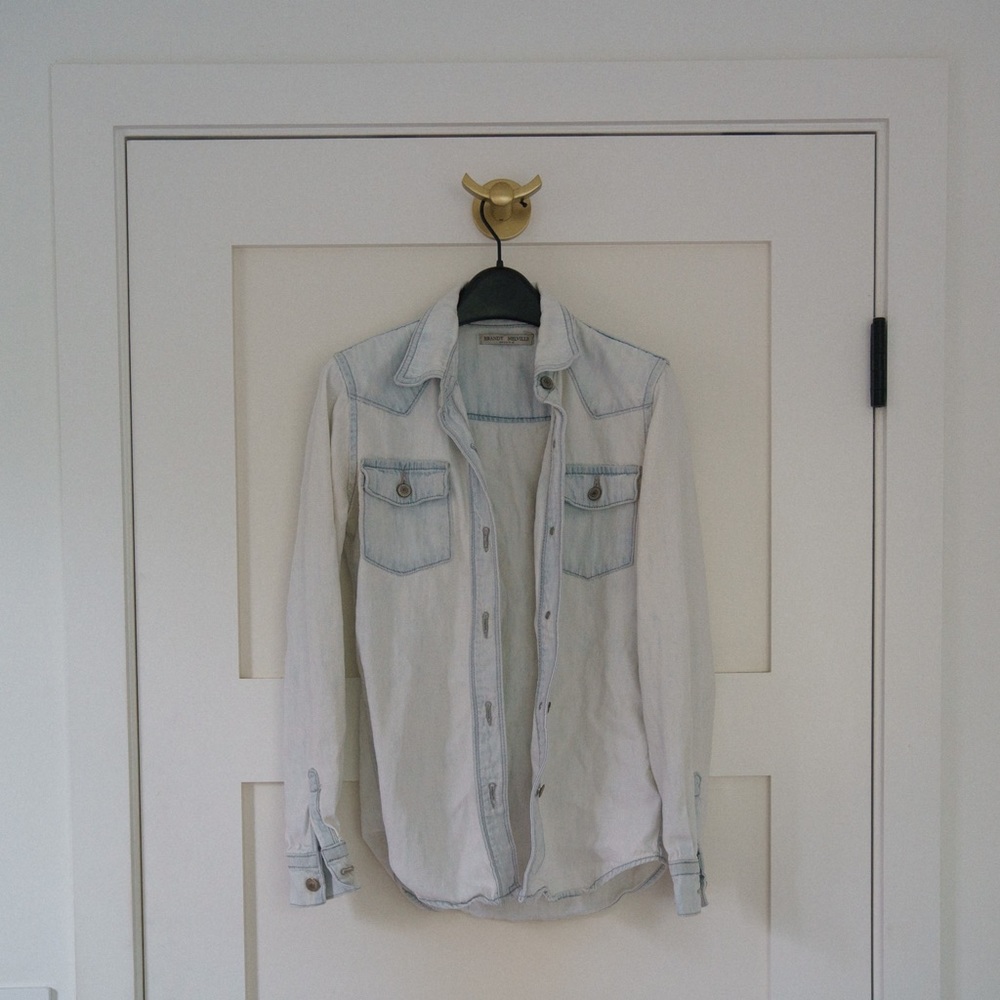 Brandy Melville Denim Button Down Light Wash